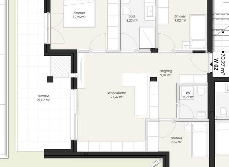 Wohnung zum Kauf - Erstbezug 345.000 € 4 Zimmer 91 m² Kastellbell