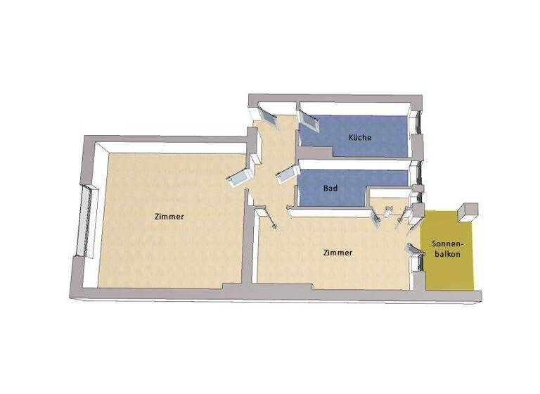 Wohnung zum Kauf 277.000 € 2 Zimmer 52 m² Plänterwald Berlin 12435
