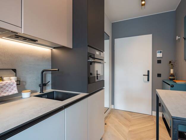 Studio zur Miete 765 € 1 Zimmer 19,2 m² EG frei ab sofort Mindener Straße 102-110 Oberbilk Düsseldorf 40227