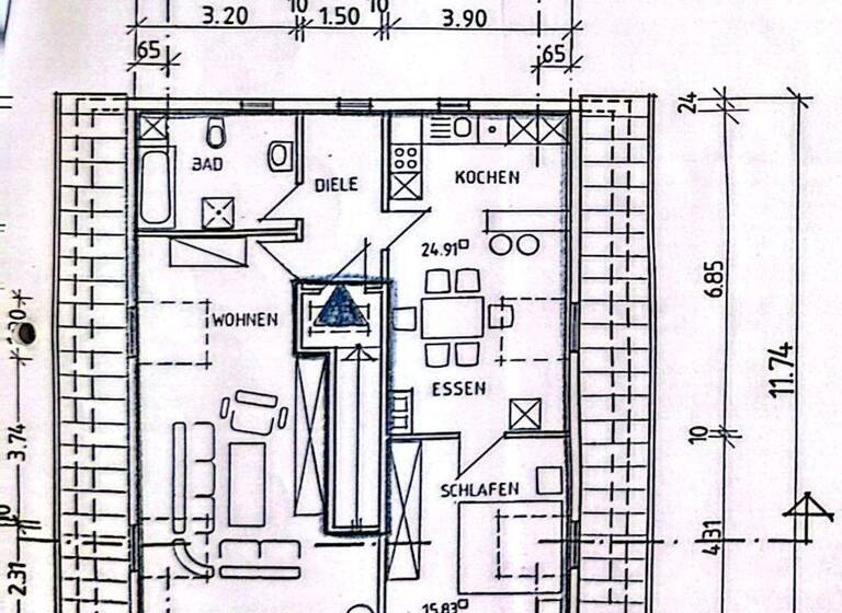 Wohnung zur Miete 550 € 3 Zimmer 83,6 m² 2. Geschoss Eschenbach Eschenbach Pommelsbrunn 91224