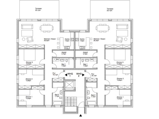 Wohnung zur Miete 800 € 4 Zimmer 135 m²<br/>Wohnfläche ab sofort<br/>Verfügbarkeit Oberhöchstadterstraße Kernstadt Oberursel 61440