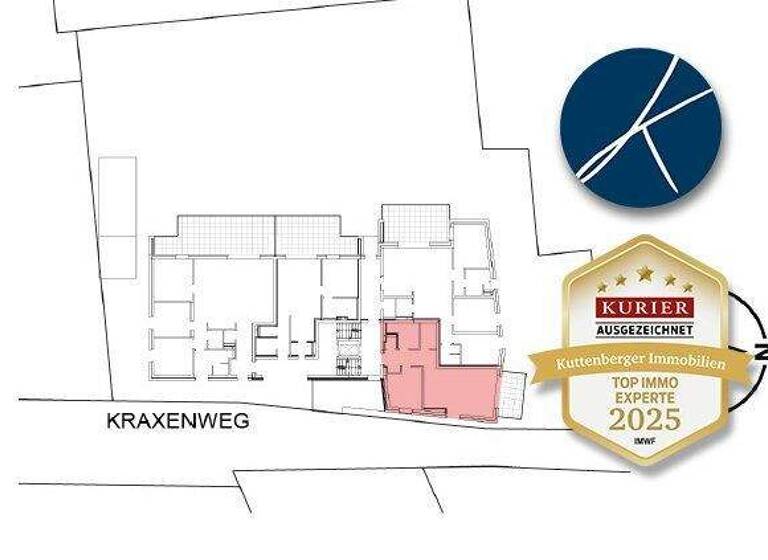 Terrassenwohnung zum Kauf - Erstbezug provisionsfrei 389.000 € 2 Zimmer 60,8 m² 1. Geschoss Kraxenweg Krems an der Donau 3500