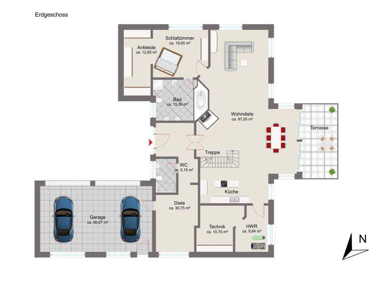 Einfamilienhaus zum Kauf 699.000 € 4 Zimmer 306,5 m² 1.516 m² Grundstück Huxfeld Grasberg 28879