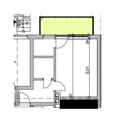 Wohnung zur Miete 425 € 1 Zimmer 35,7 m² 1. Geschoss frei ab 01.06.2025 Konstanzer Straße 31 Singen Singen (Hohentwiel) 78224