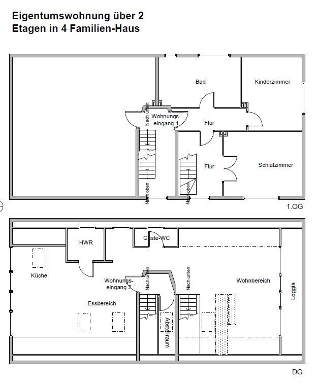 Wohnung zum Kauf 239.000 € 3 Zimmer 133 m²<br/>Wohnfläche 2.<br/>Geschoss Morgenstraße 59a Unna Unna 59423