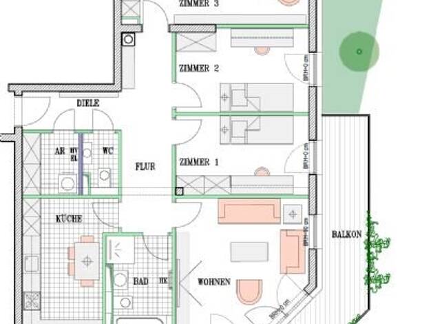 Wohnung zum Kauf provisionsfrei 423.000 € 4 Zimmer 100,7 m² 1. Geschoss Fettenvorstadt Greifswald 17489