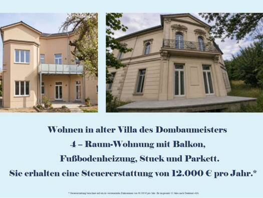 Wohnung zum Kauf - Erstbezug 395.000 € 4 Zimmer 112 m² 1. Geschoss frei ab 01.08.2027 Georgenberg 8 Naumburg Naumburg (Saale) 06618