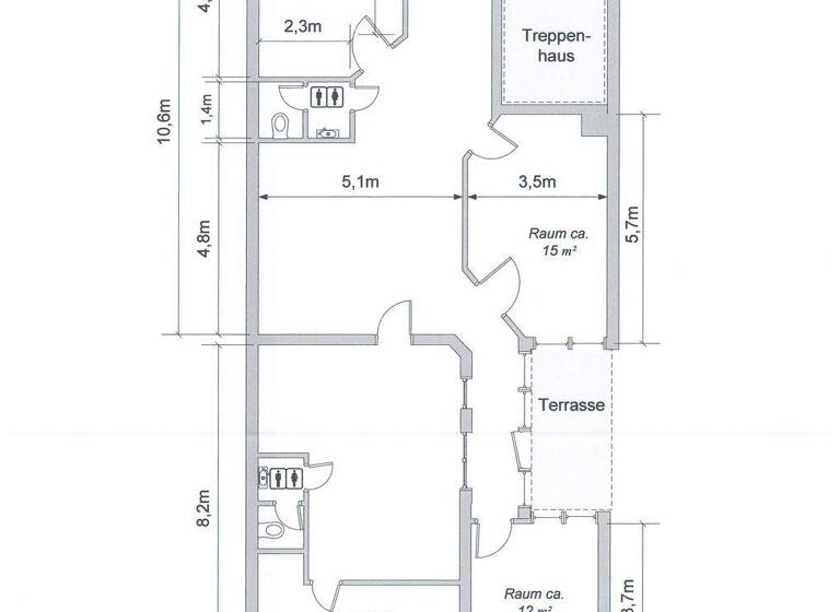 Praxisfläche zur Miete provisionsfrei 715 € 5 Zimmer 130 m² Bürofläche Rudolf-Breitscheid-Str. 5 Zschopau 09405