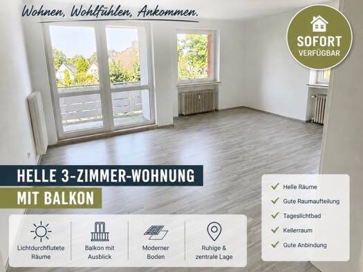 Wohnung zur Miete 850 € 3 Zimmer 68 m² Geschoss 2/2 frei ab sofort Osterholz Ost 28307