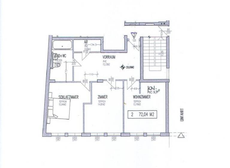 Wohnung zur Miete 654 € 3 Zimmer 69 m² Hollabrunn 2020