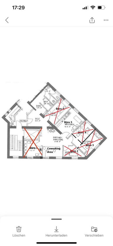 Bürofläche zur Miete provisionsfrei 450 € 16 m² Bürofläche Gerichtstraße 5 Opladen Leverkusen 51379