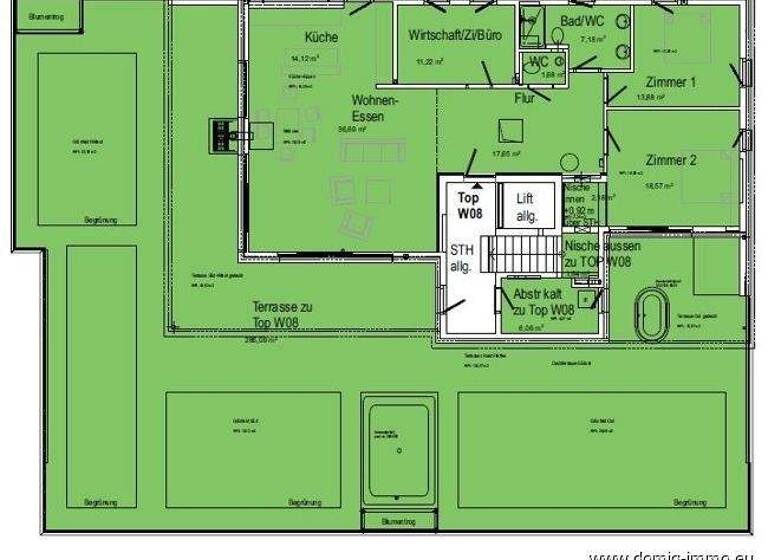 Penthouse zum Kauf 1.045.000 € 4 Zimmer 129 m² 2. Geschoss Dorfstraße 43 Feldkirch 6800