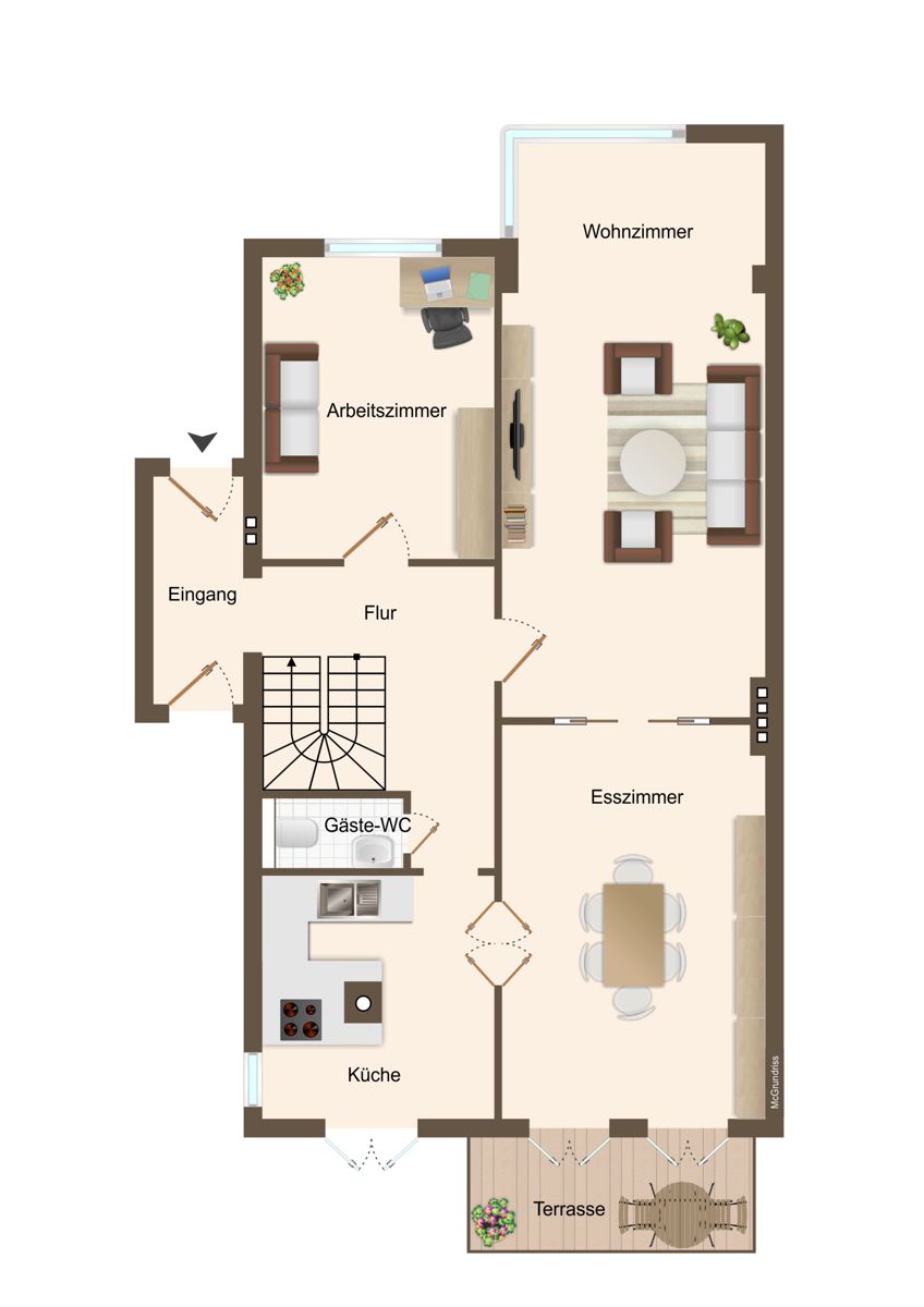 Stadthaus zum Kauf 1.900.000 € 6 Zimmer 193 m²<br/>Wohnfläche 330 m²<br/>Grundstück Winterhude Hamburg 22299