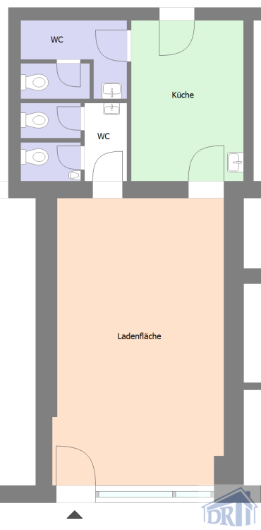 Ladenfläche zur Miete provisionsfrei 341 € 2 Zimmer 62 m²<br/>Verkaufsfläche Zittau Zittau 02763