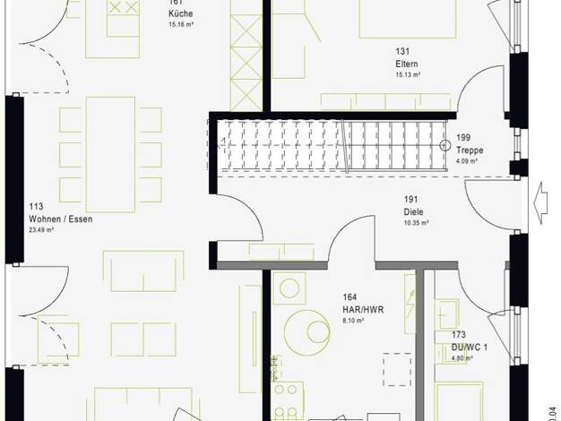 Einfamilienhaus zum Kauf 356.359 € 5 Zimmer 160 m² 1.200 m² Grundstück Frauenstein Frauenstein 09623