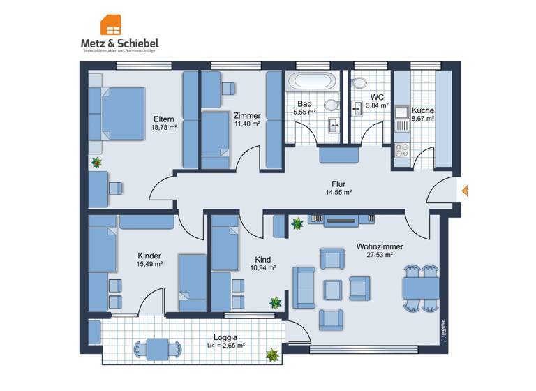 Wohnung zum Kauf 293.000 € 5 Zimmer 119 m² Ingelheim am Rhein 55218
