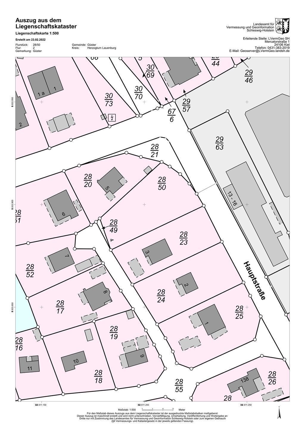 Grundstück zum Kauf 249.000 € 1.027 m²<br/>Grundstück Güster 21514