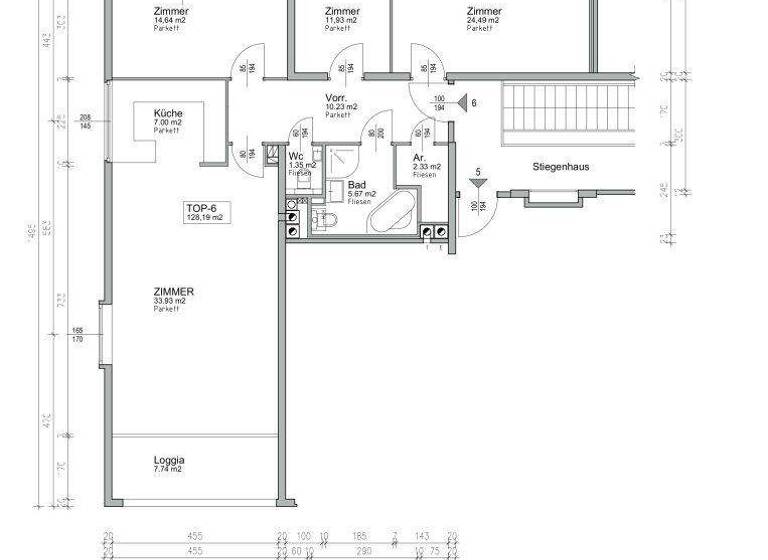 Wohnung zum Kauf 737.000 € 4 Zimmer 123,9 m² 2. Geschoss Wien 1190