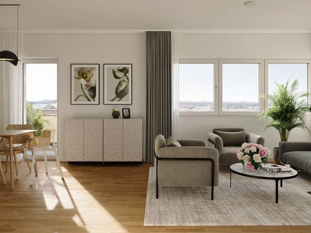 Wohnung zum Kauf - Neubau 509.000 € 3 Zimmer 90,6 m² 3. Geschoss Dösner Weg 6 Zentrum-Südost Leipzig 04103