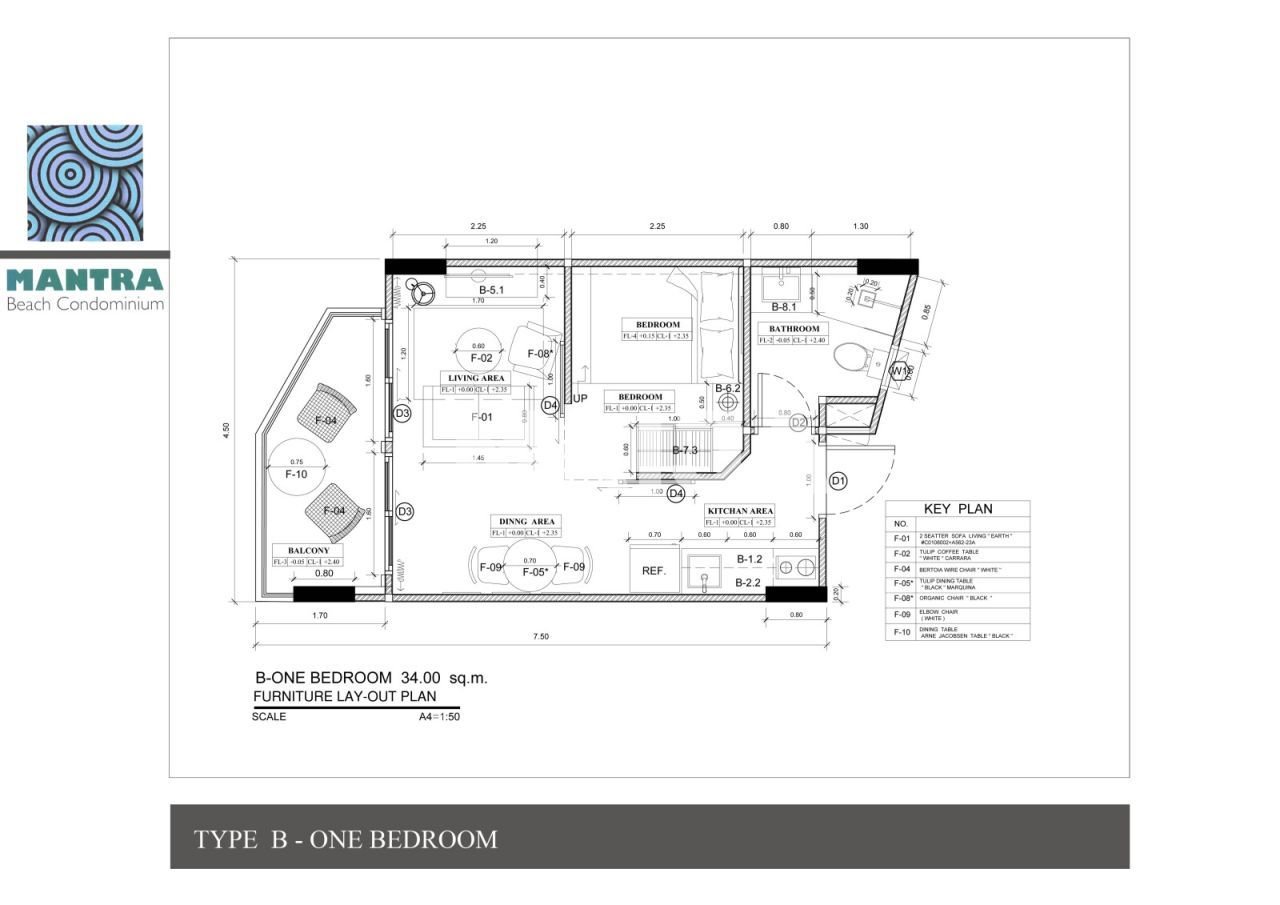 Studio zum Kauf 41.482 € 2 Zimmer 32 m²<br/>Wohnfläche 3.<br/>Geschoss Laem Mae Phim Beach Klaeng 21190