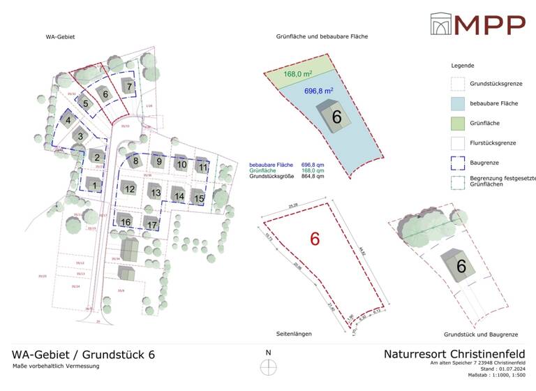 Grundstück zum Kauf 259.500 € 865 m² Grundstück Schöne Aussicht Klütz Klütz / Christinenfeld 23948