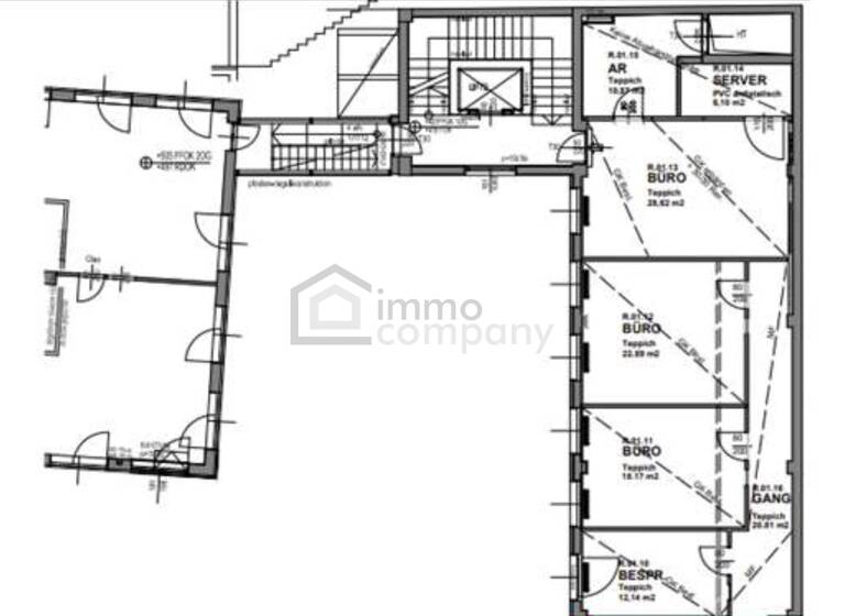 Büro zur Miete 1.600 € 4 Zimmer 109 m² Bürofläche Wien 1030