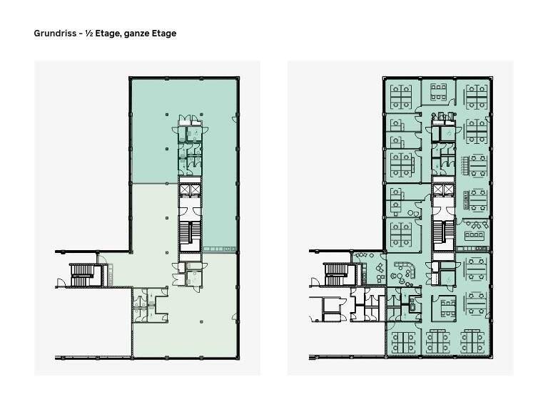Bürofläche zur Miete - Erstbezug 350 m² Bürofläche Oststadt Ulm 89075