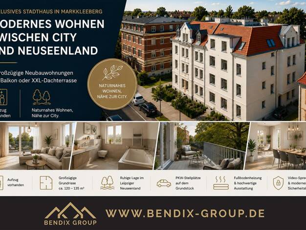 Wohnung zum Kauf - Neubau provisionsfrei 739.040 € 3 Zimmer 119,2 m² EG Markkleeberg Markkleeberg 04416