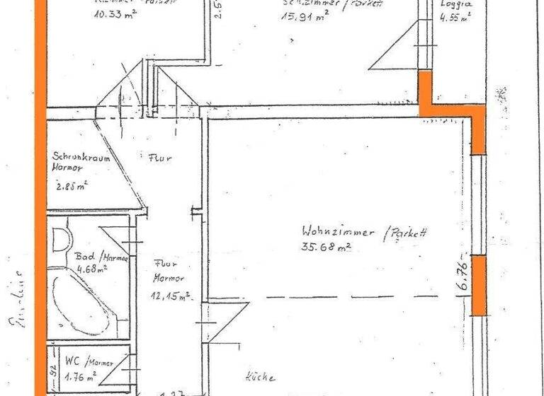 Wohnung zum Kauf 218.000 € 3 Zimmer Innere Stadt Klagenfurt,08.Bez.:Villacher Vorstadt 9020