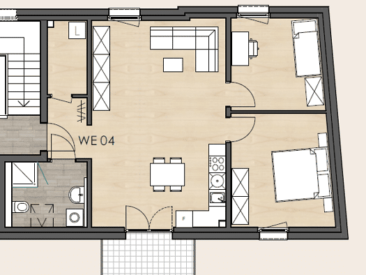 Wohnung zur Miete - Erstbezug 457 € 3 Zimmer 71,4 m² Geschoss 2/2 frei ab 01.11.2026 Pfeddersheim Worms 67551