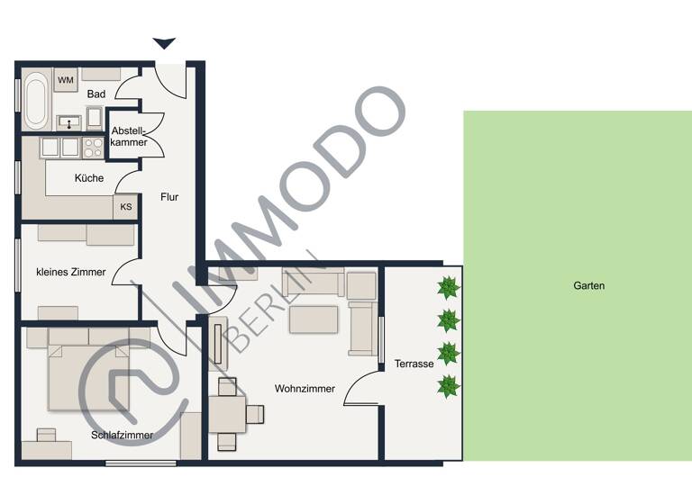 Wohnung zum Kauf 390.000 € 3 Zimmer 70,7 m²<br/>Wohnfläche EG<br/>Geschoss Wedding Berlin 13349