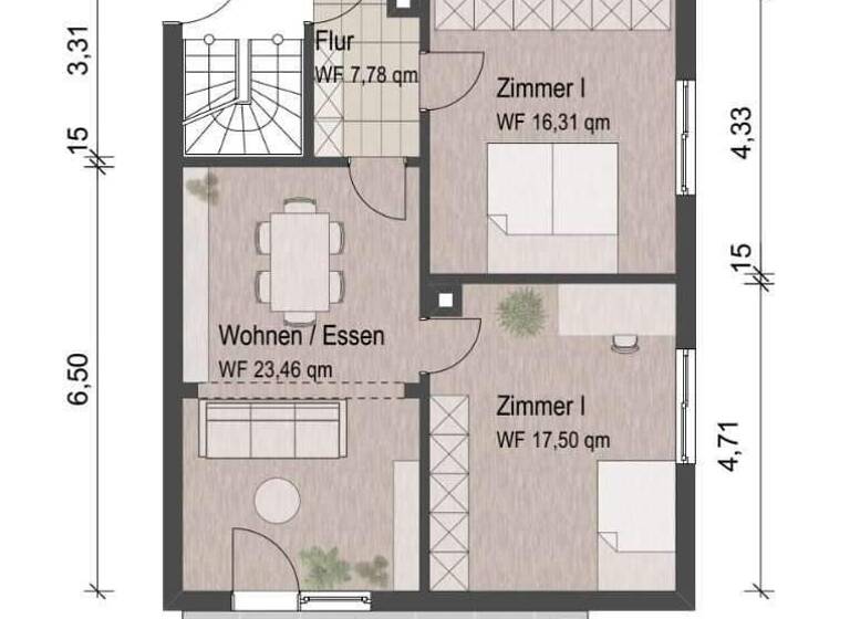 Wohnung zum Kauf 495.000 € 3,5 Zimmer 96 m² Königsbau Konstanz 78464