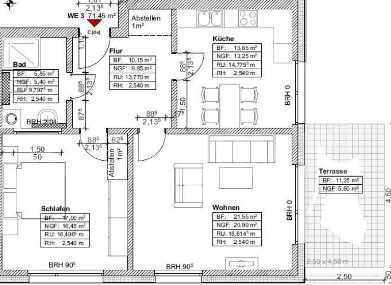 Wohnung zum Kauf provisionsfrei 306.518 € 2 Zimmer 71,5 m²<br/>Wohnfläche EG<br/>Geschoss Fettenvorstadt Greifswald 17489