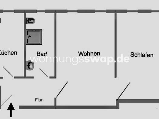 Studio zur Miete Tauschwohnung 450 € 2 Zimmer 60 m² 1. Geschoss Friedrichshain Berlin 10249