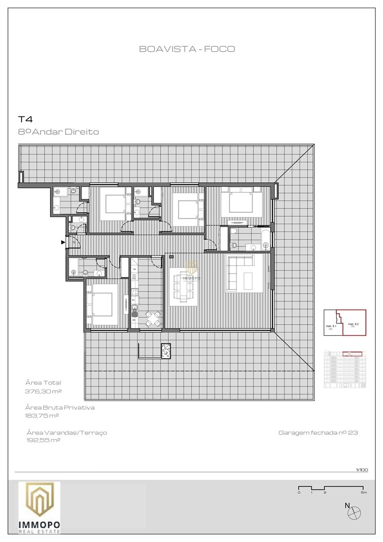 Studio zum Kauf 1.130.000 € 8 Zimmer 183,8 m²<br/>Wohnfläche Porto  Lordelo do Ouro e Massarelos  Portugal Porto 4100-059