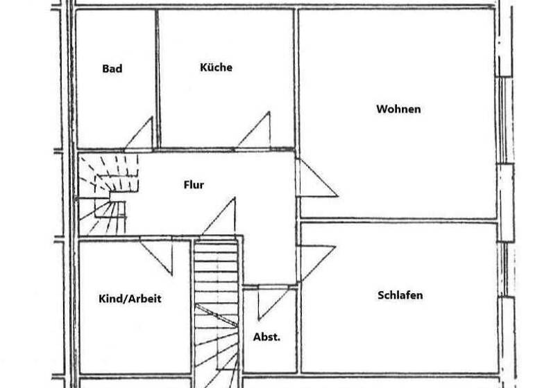 Wohnung zur Miete 850 € 4 Zimmer 86,3 m² 1. Geschoss Nübbel 24809