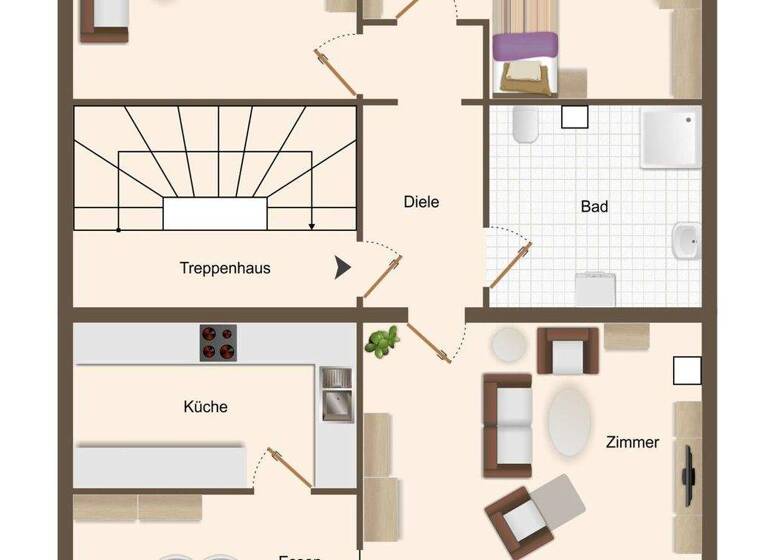 Wohnung zur Miete 750 € 3 Zimmer 91 m² 1. Geschoss Oberaußem Bergheim 50129