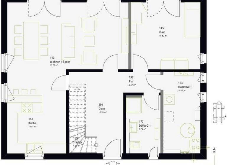 Haus zum Kauf provisionsfrei 274.589 € 6 Zimmer 185 m² 630 m² Grundstück Wilkau-Haßlau 08112
