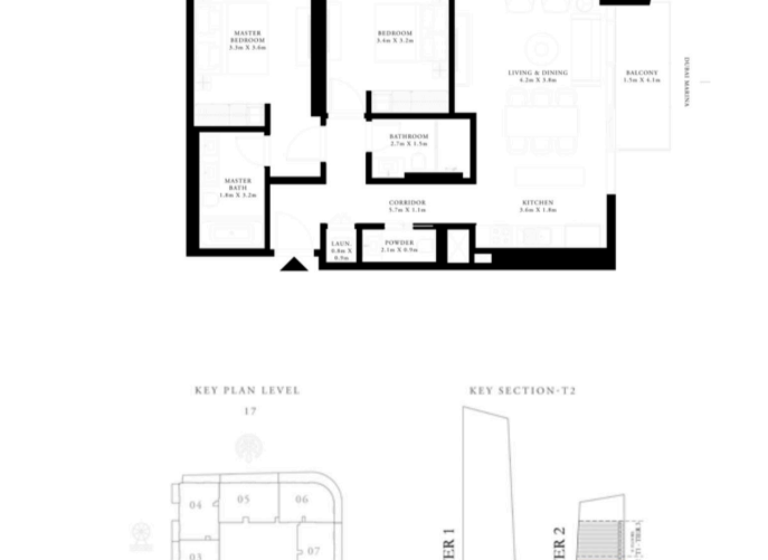 Wohnung zum Kauf 1.432.800 € 3 Zimmer 117,8 m² Dubai