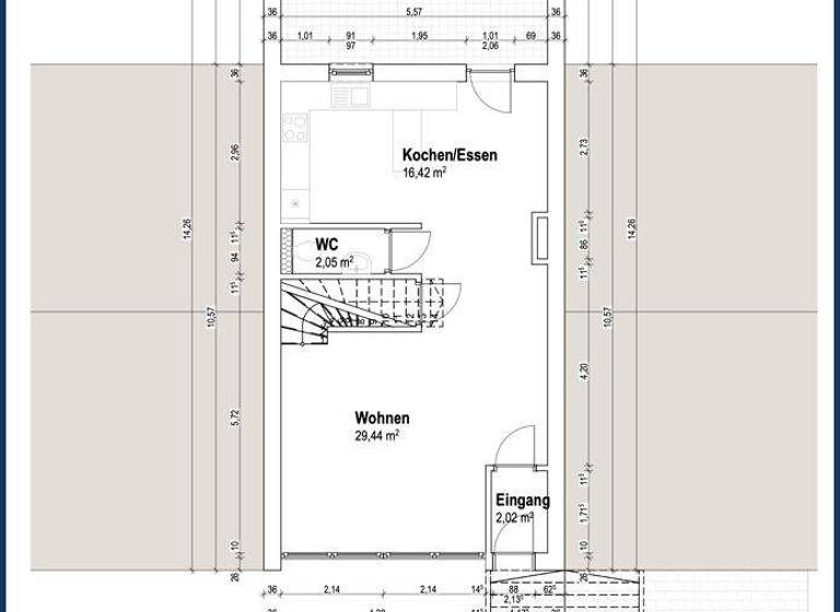 Reihenmittelhaus zum Kauf 749.000 € 6 Zimmer 137,3 m² 417 m² Grundstück Blütenstr. 17 Mögeldorf Nürnberg 90480
