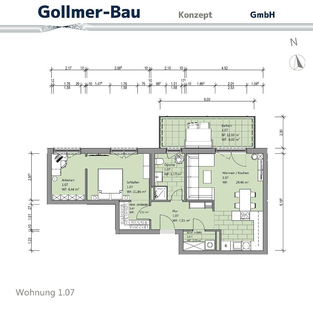 Wohnung zum Kauf 219.800 € 2 Zimmer 68,1 m²<br/>Wohnfläche 1.<br/>Geschoss Bodestraße 8a Bad Harzburg Bad Harzburg 38667