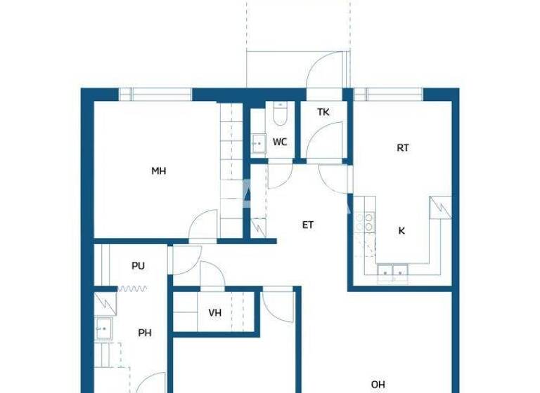 Reihenmittelhaus zum Kauf 79.000 € 3 Zimmer 80,5 m² 8.877 m² Grundstück Marjatie 14 Oulu 90460