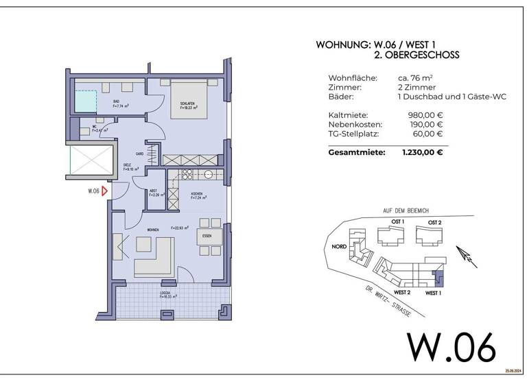Wohnung zur Miete - Erstbezug 980 € 2 Zimmer 76 m² Much 53804