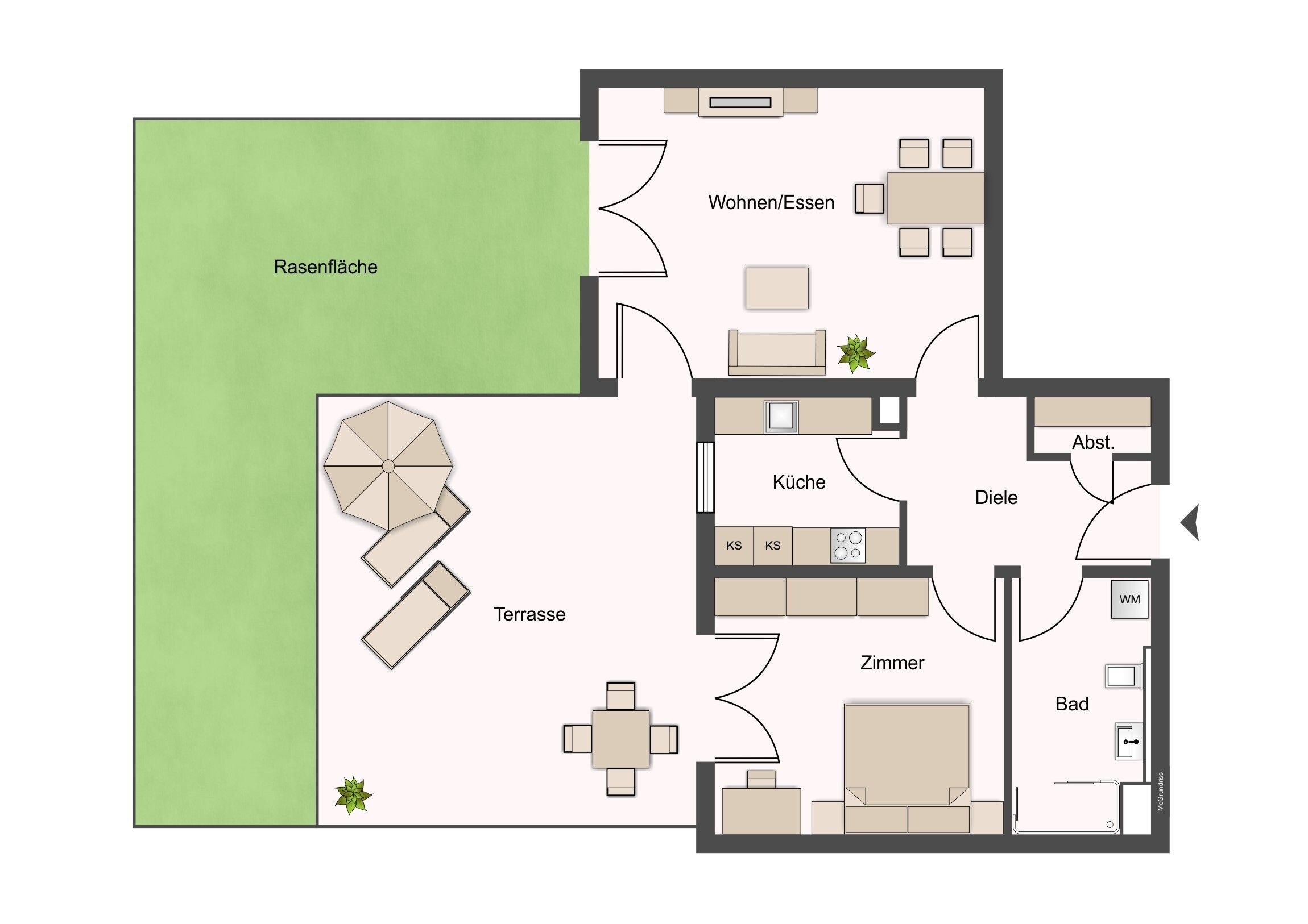 Wohnung zum Kauf 359.000 € 2 Zimmer 74 m²<br/>Wohnfläche EG<br/>Geschoss Südoststadt Offenburg 77654