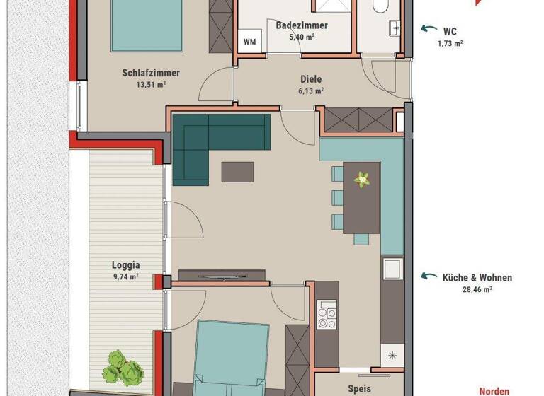 Wohnung zum Kauf 3 Zimmer 69,6 m² Zell am Ziller 6280