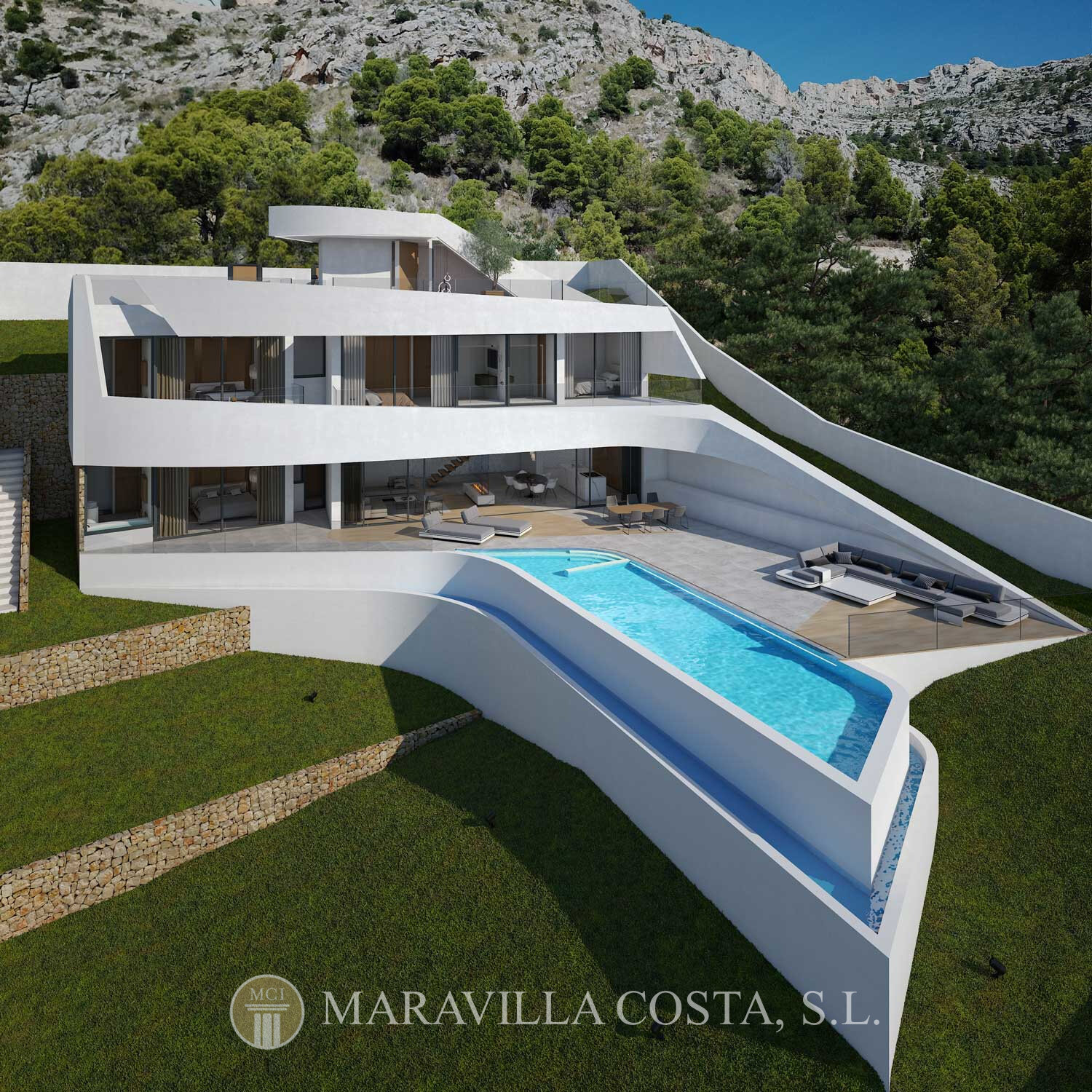 Villa zum Kauf 1.950.000 € 6 Zimmer 412 m²<br/>Wohnfläche 979 m²<br/>Grundstück Altea Hills 03590