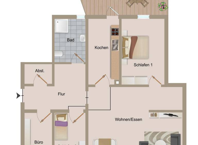 Wohnung zum Kauf 149.000 € 4 Zimmer 82 m²<br/>Wohnfläche EG<br/>Geschoss Horumersiel Wangerland / Kaisershof 26434