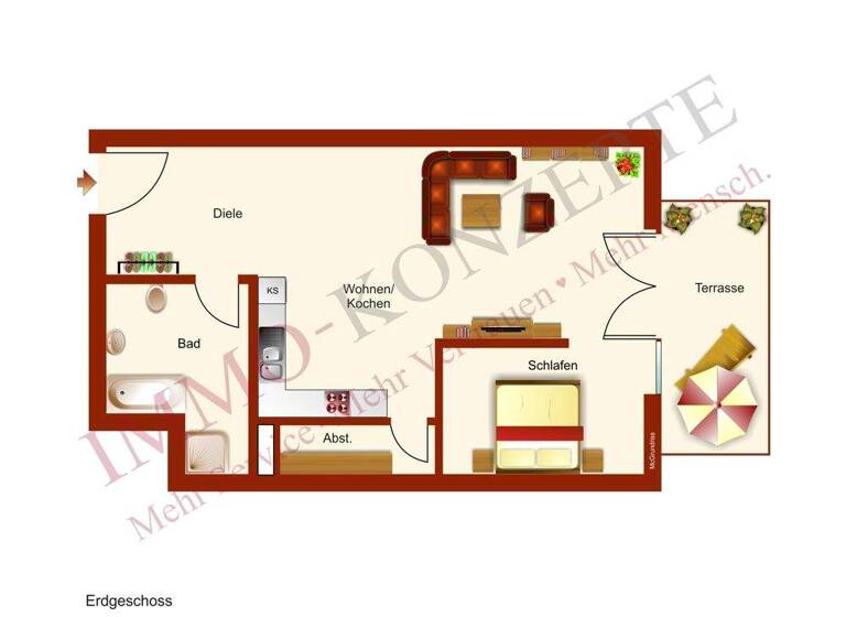 Studio zum Kauf 75.000 € 1 Zimmer 42,3 m² Hagenow 19230