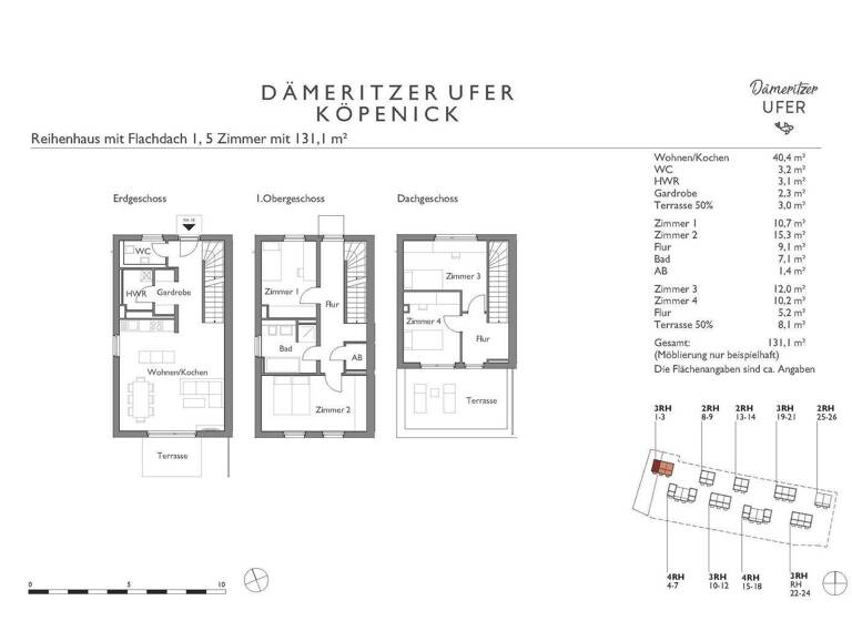 Wohnung zur Miete 2.149 € 5 Zimmer 129 m² EG Abendseglersteig 20 Hessenwinkel Berlin 12589