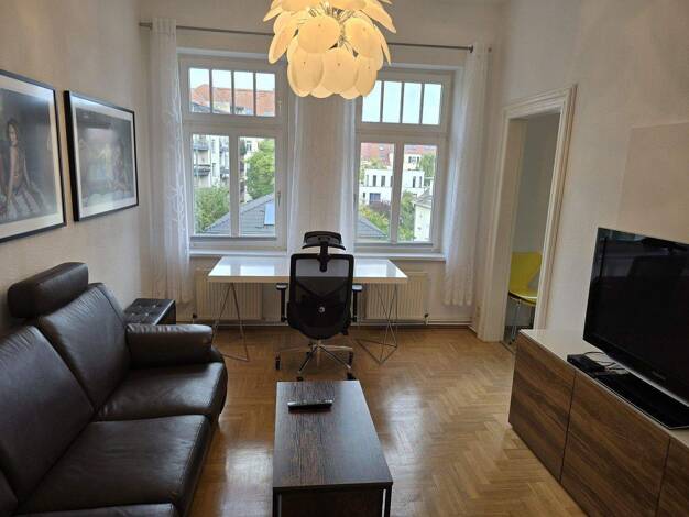 Wohnung zur Miete Wohnen auf Zeit 590 € 2 Zimmer 44 m² frei ab sofort Lenaustrasse 15 Gohlis-Mitte Leipzig 04157